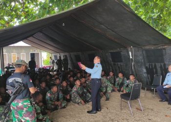 Perkuat Perbatasan, Imigrasi Sorong memberikan Pembekalan Bagi Satgasmar Pam Puter XXVII 2023