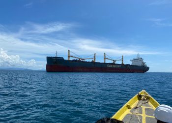 Satu Lagi! Imigrasi Sorong Periksa Kapal MV. Gertrude Oldendorff, Bala Bantuan Kapal Karam Di Misool