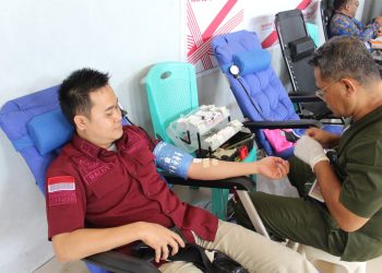 Sambut Hari Kemenkumham RI, Imigrasi Sorong Turut Serta Pada Kegiatan Donor Darah