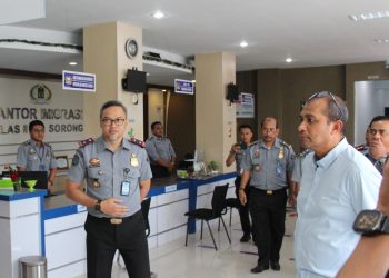 Kunjungan Kerja Wakil Menteri Hukum dan HAM RI Di Kantor Imigrasi Sorong