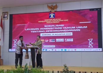 Imigrasi Sorong Ikuti Sosialisasi Layanan Administrasi Hukum Umum tentang Kewarganegaraan