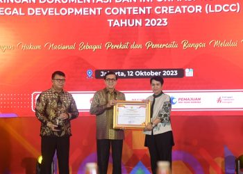 Menkumham Anugerahkan 57 Anggota JDIHN Terbaik Tahun 2023