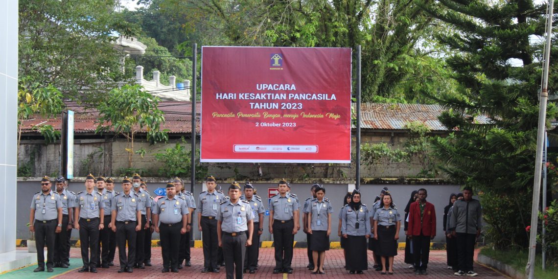 Upacara Hari Kesaktian Pancasila Tahun 2023 di Kantor Imigrasi Sorong: “Pancasila Pemersatu Bangsa, Menuju Indonesia Maju”