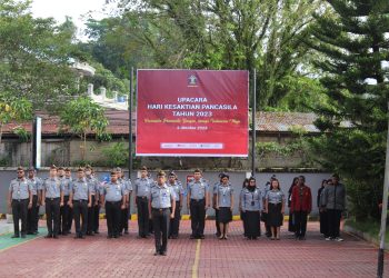 Upacara Hari Kesaktian Pancasila Tahun 2023 di Kantor Imigrasi Sorong: “Pancasila Pemersatu Bangsa, Menuju Indonesia Maju”