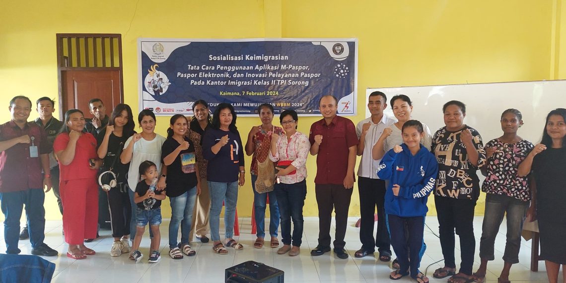 Kantor Imigrasi Sorong Gencarkan Sosialisasi Penggunaan M-Paspor dan Paspor Elektronik di Kabupaten Kaimana