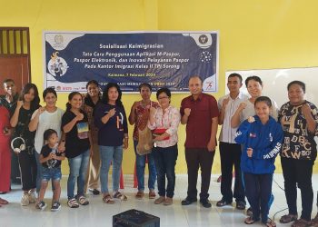 Kantor Imigrasi Sorong Gencarkan Sosialisasi Penggunaan M-Paspor dan Paspor Elektronik di Kabupaten Kaimana