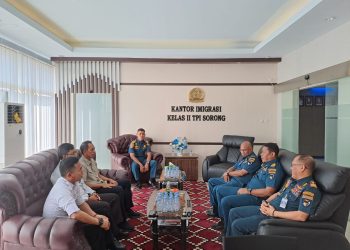 Jalin Silaturahmi dan Koordinasi, Kepala Kantor Imigrasi Sorong Mendapat Kunjungan Dari Kepala Kantor Kesyahbandaran dan Otoritas Pelabuhan Kelas I Sorong