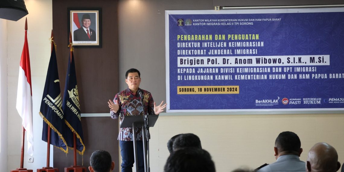 Imigrasi Sorong Ikuti Pengarahan dan Penguatan Direktur Intelijen Keimigrasian