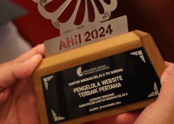 Imigrasi Sorong Raih Penghargaan Anugerah Humas Imigrasi Indonesia 2024