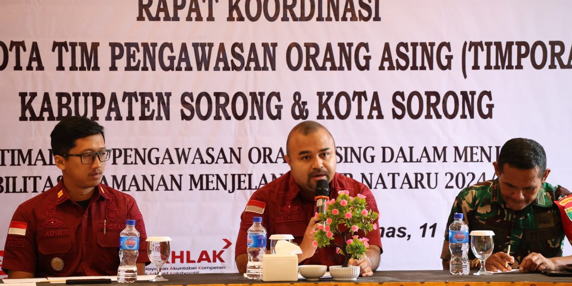Imigrasi Sorong Gelar Rapat Koordinasi TIMPORA Kabupaten Sorong