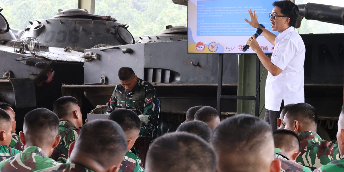 Imigrasi Sorong Berikan Pembekalan Keimigrasian kepada Satgasmar Pam Puter XXIX di Koarmada III Katapop