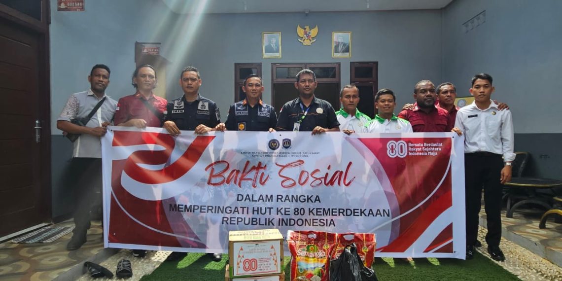 Imigrasi Sorong Gelar Bakti Sosial Bagi Lansia di Griya Lansia At-Taubah Peduli