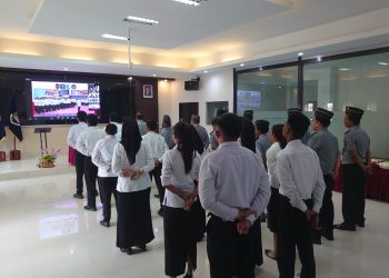 Kantor Imigrasi Kelas II TPI Sorong Ikuti Apel Bersama Bahas Netralitas ASN