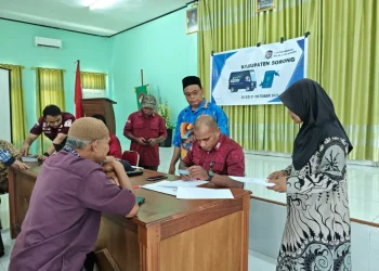Imigrasi Sorong Gelar Layanan Eazy Passport di Kantor Kementerian Agama kabupaten Sorong