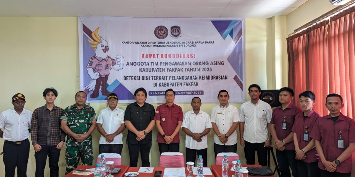 Kegiatan Rapat Tim Pegawasan Orang Asing Kabupaten Fakfak