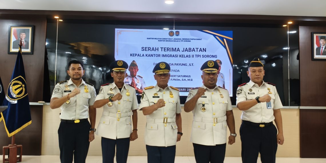 SERAH TERIMA JABATAN KEPALA KANTOR IMIGRASI KELAS II TPI SORONG