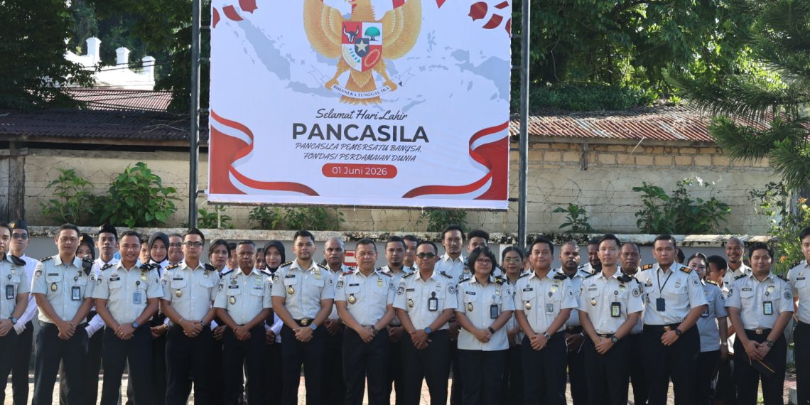Kantor Imigrasi Kelas II TPI Sorong Gelar Upacara Peringatan Hari Lahir Pancasila 2026