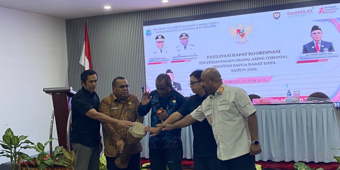 IMIGRASI SORONG MENGIKUTI RAPAT KOORDINASI PEMBENTUKAN TIM POA OLEH BADAN KESATUAN BANGSA DAN POLITIK PROVINSI PAPUA BARAT DAYA