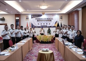 Kantor Imigrasi Kelas II TPI Sorong Ikuti Pembinaan Mental untuk Meningkatkan Resiliensi dan Kesehatan Mental Pegawai
