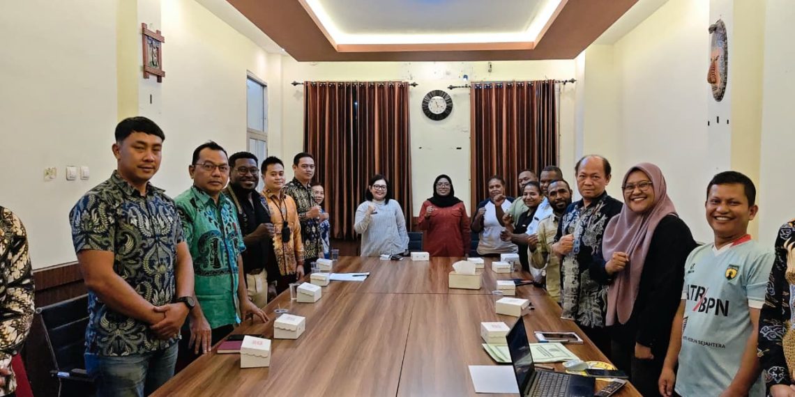 Kantor Imigrasi Kelas II TPI Sorong mengikuti kegiatan Sosialisasi dan Pendampingan Inventarisasi Tanah Instansi Pemerintah