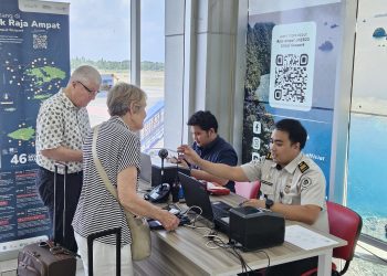 Imigrasi Sorong Laksanakan Pemeriksaan Keimigrasian pada Penerbangan Charter Internasional Sorong–Darwin