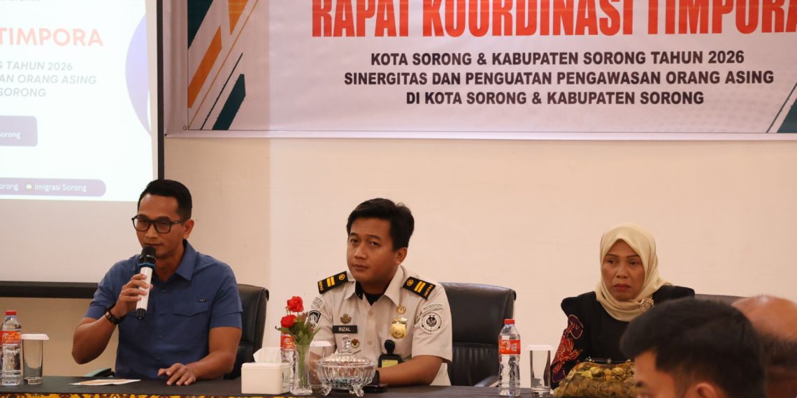 Perkuat Sinergi Pengawasan Orang Asing, Imigrasi Sorong Gelar Rakor TIMPORA Kota Sorong dan Kabupaten Sorong Tahun 2026